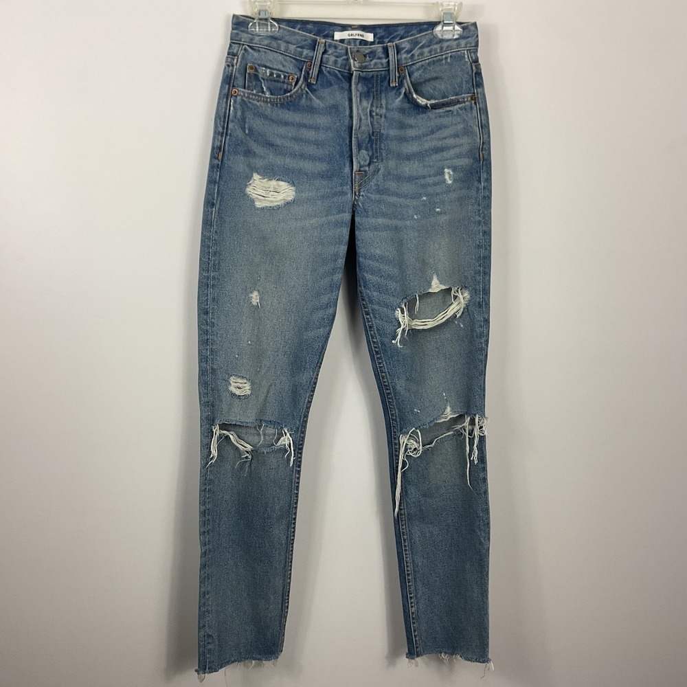 GRLFRND Karolina High Rise Skinny Jeans Womens Size 25 Distressed